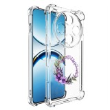 Husa antisoc pentru oppo find x8 pro, airbag, pink wreath 10, clear