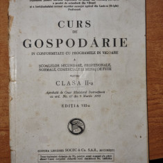 manualul curs de gospodarie - pentru clasa a 2 scoli escundare,profesionale-1935