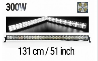 LEDBAR 131CM 300W cu DRL-ALB foto