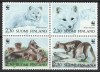 Finlanda 1993 Mi 1202/05 bloc MNH - WWF: Vulpea polara, Nestampilat