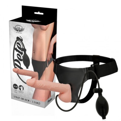 Harness Atracție Rnes Peter cu penis inflatabil de 18 cm și 3,5 cm foto