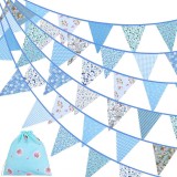 Banner pentru petrecere MZSM, bumbac, albastru