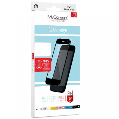 Folie Protectie Ecran MyScreen pentru Samsung Galaxy A41, Sticla securizata, Full Face, Full Glue, MS Lite, Neagra foto