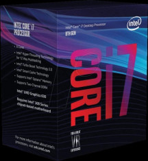Procesor intel core i7-8700 bx80684i78700 3.7ghz 6 cores lga1151 64-bit 6 nuclee 3.20ghz/4.60ghz 12mb intel foto