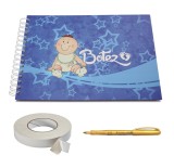 Album foto / Guestbook pentru botez, A4 landscape, pix inclus, accesoriu nunta