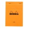 Blocnotes capsat N13 10,5 x 14,8 cm 80 file Rhodia Orange