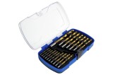 Set de burghie HSS cu titan, 17 bucăți