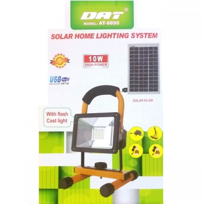Proiector LED 10W cu Incarcare Solara DAT AT8890 foto