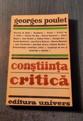 Constiinta critica Georges Poulet foto