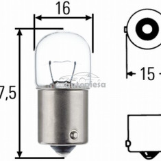 Bec R5W 12V 5W BA15s HELLA 8GA 002 071-121