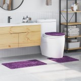 Set de 3 covorașe de baie vidaXL Violet din polipropilenă antiderapant