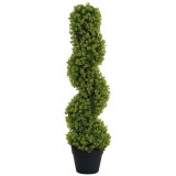 HOMCOM Plantă Artificială Eucalipt Spiralat cu Ghiveci Inclus Rezistent la Raze UV, &Oslash;17,5x90 cm, Verde | Aosom Romania
