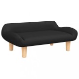 Cumpara ieftin Pat de caini, negru, 70x40x24 cm, material textil
