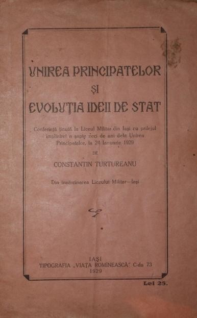 UNIREA PRINCIPATELOR SI EVOLUTIA IDEII DE STAT