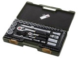 Set chei 6-puncte tubulară PROXXON, 56 bucăți, fixare 1/2&quot; și 1/4&quot;