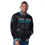 San Jose Sharks geacă de bărbați The CLOSER Reversible Varsity Satin - L