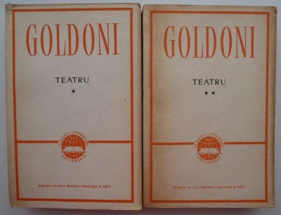 Teatru (2 volume) &amp;ndash; Carlo Goldoni (coperta putin uzata) foto