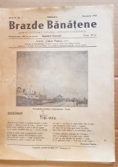 E445-Lot 6 REVISTE vechi BRAZDE BANATENE 1939- TOT ANUL. PRET PE INTREGUL LOT sau daca mai exista separate sip e bucata, rog intrebati.