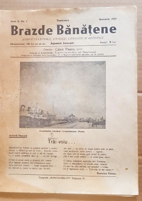 E445-Lot 6 REVISTE vechi BRAZDE BANATENE 1939- TOT ANUL. PRET PE INTREGUL LOT sau daca mai exista separate sip e bucata, rog intrebati. foto