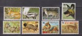 RWANDA FAUNA MI. 1119-1126 WWF MNH, Nestampilat