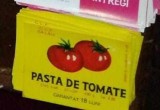 Reclama veche,Lot 5 etichete vechi nefolosite PASTA DE TOMATE,Ambalaj colectie