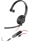 CASTI HP Poly BW 5210 Monaural USB-A Headset &quot;80R98AA&quot; (timbru verde 0.8 lei)