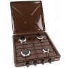 Aragaz Nurgaz 4 Ochiuri GPL, Maro, Capac Detasabil - Compact, Camping, Bucatarie, Casa Vacanta - Metal Emailat, 56x52.5x11cm