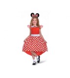 Costum carnaval Minnie Mouse rosu pentru copii, marime S (5-6ani)
