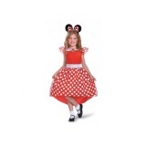 Costum carnaval Minnie Mouse rosu pentru copii, marime S (5-6ani)