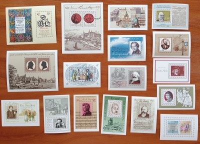 GERMANIA-DDR-&amp;#039;&amp;#039;PERSONALITATI-EVENIMENTE(2)&amp;#039;-17 BLOCURI-DIFERITE-MNH nestamp. foto