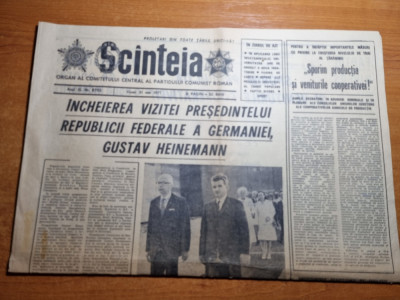 scanteia 21 mai 1971-ceausescu si presedintele germaniei vizita la brasov foto