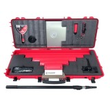 Set 5 gletiere profesionale inox 0,3 mm cu maner telescopic si accesorii Olejnik