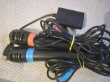 Set 2 Microfoane Wireless Singstar pentru Sony PlayStation 3 PS3 Karaoke Accesorii