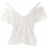 Pelerina alba din folie rezistenta - protectie client 30 buc set - Sinelco