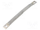 Trese bandă de &icirc;mpăm&acirc;ntare 16mm2 &Oslash;1: 9mm &Oslash;2: 9mm 120A L: 0,18m