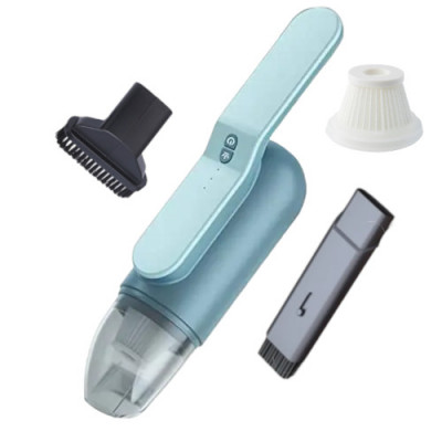 Aspirator auto sau de uz casnic, 2 in 1, putere mare de aspiratie, cu multiple perii, portabil, fara fir, anti-acarieni, lumina UV, filtru, 80W, 13000 foto