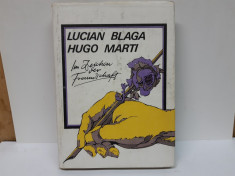 Autograf DORLI BLAGA, pe editia Lucian Blaga si Hugo Marti, Bucuresti, 1985 foto