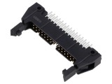 Conector IDC soclu tată 30 PIN drept cu ejector lung THT