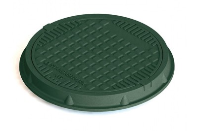 Capac polimer-compozit rotund necarosabil A15 750/630 Verde foto