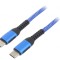 Cablu USB 2.0 USB C 1,8m nichelat 100W