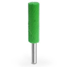 Tvar Predĺžen&yacute; valec s Činn&yacute;m čelom pr -13mm stopka 6mm , Granulatie Saburr ASPRA - VERDE