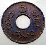 B.599 PALESTINA 5 MILS 1942