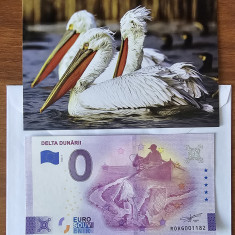 Bancnota suvenir de 0 euro: Delta Dunării