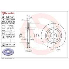Set disc frana Citroen Berlingo (M) 07.96-12.11, Bx (Xb-) 10.82-12.94, Xantia (X1 X2) 03.93-04.03, Xsara (N1) 04.97-12.05, Xsara Box / Estate 05.98-0