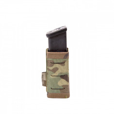 SINGLE SNAP MAG POUCH - LASER CUT - 9MM SHORT - MULTICAM