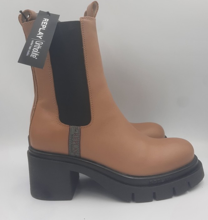 Superbe botine REPLAY originale noi piele naturala foarte comode 39,5/40