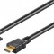 Cablu HDMI DVI-D tata - DVI-D (18+1) tata contacte aurite 2m, Goobay