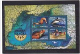 ROMANIA 2007 LP 1755 a FAUNA DIN MAREA NEAGRA BLOC MNH, Istorie, Nestampilat