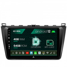 Navigatie Mazda 6 (2008-2013), Android 12, A-Octacore 4GB RAM + 64GB ROM, 9 Inch - AD-BGA9004+AD-BGRKIT328