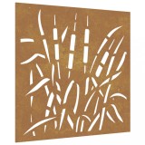 Cumpara ieftin Decor perete de gradina 55x55 cm, design iarba , otel Corten